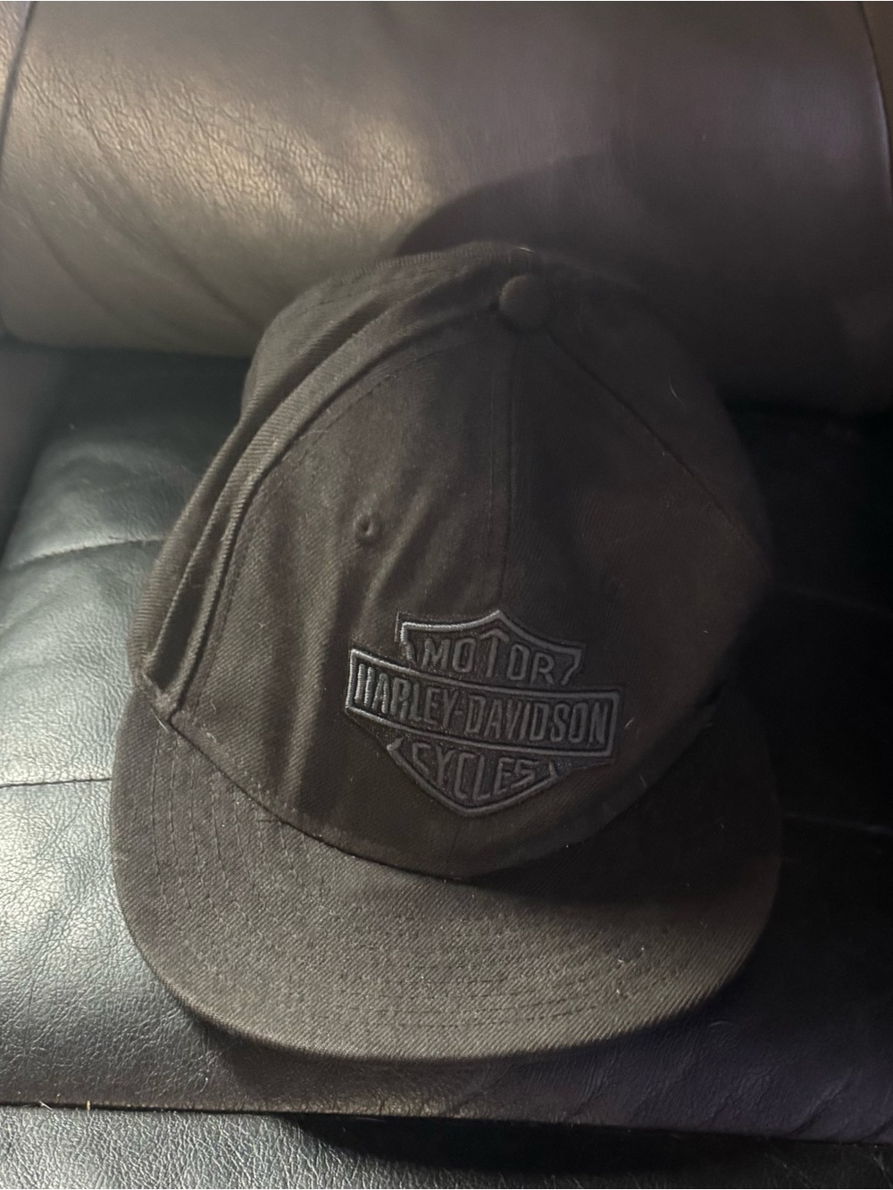 Harley-Davidson Black Embroidered Shield Cap